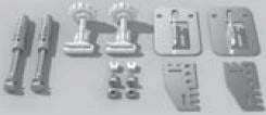 VOGEL&NOOT VO&NO HK-Befestigungsset Winkellasche universell (Aufputz u. rohe Wand) – Z0BU00031002000