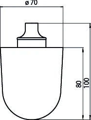 EMCO Emco System Bürstenkopf 70x107mm Durchmesser – 1015 139 90