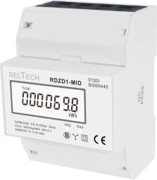 RELTECH Drehstromzähler digital, max. 100A, S0-Ausgang, MID Zertifizierung – 009007700040
