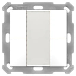 MDT Taster 55 4-fach, Reinweiß glänzend – BE-TA5504.G2
