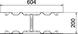 OBO Multifunktionsverbinder für Kabelleiter 60x200 Stahl bandverzinkt – 6225710