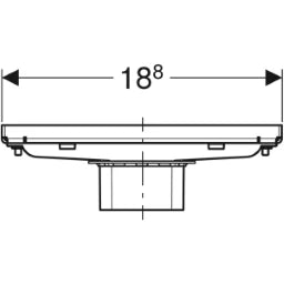 GEBERIT GE Duschrinne CleanLine befliesbar – 154.455.00.1