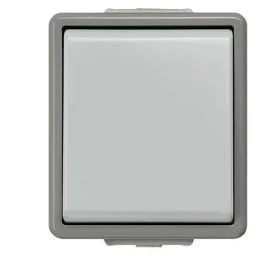 SIEMENS Universal Aus- und Wechselschalter DELTA fläche IP44 AP dunkelgrau/hellgrau – 5TA4706