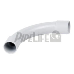 PIPELIFE Steckbogen leicht für Installationsrohre Ø25mm hellgrau – TBL25