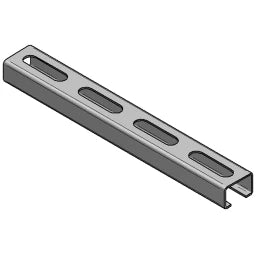 MEFA Montageschiene C-Profil V2A, 27/18/125mm L = 2m – 0800050
