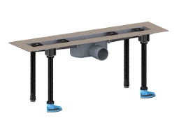 HUTTERER & LECHNER HL50FU.0/70 Edelstahlduschrinne super flach, Flächeneinbau, 700mm, o. Abd. – HL50FU.0/70