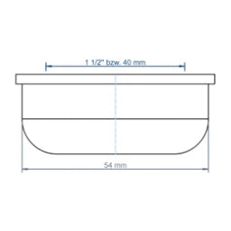 POLOPLAST PO Steckdichtung POLO-KAL 1 1/2", Alt Da 54mm – 02379