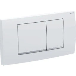 GEBERIT GE Betaetigungspl. Twinline30 2-Mengen mattchrom/glanzchrom/mattchrom – 115.899.JQ.1