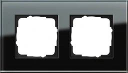 GIRA Rahmen 2fach Esprit Glas schwarz – 021205