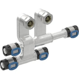 GEBERIT GE FlowFit An-T-Stueck VL/RL SiBr d16 x 15 x 16mm, mit AnVerschraubung EK – 619.440.22.2
