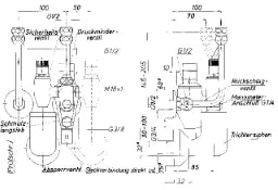 SCHMIEDL GS Speicheranschlussgarnitur 1/2" Trichter 3/4" mit Druckminderventil – GS0221