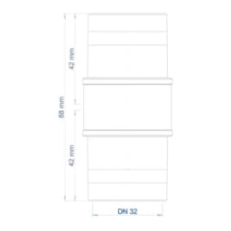 POLOPLAST PO Doppelmuffe POLO-KAL XS DN 32 – 102300
