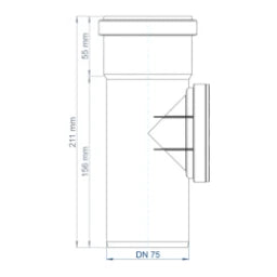 POLOPLAST PO Reinigungsrohr POLO-KAL NG DN 75 – 02343