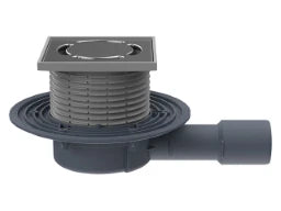 HUTTERER & LECHNER HL90Prblue Bodenablauf DN40/50 waagrecht, GV Primus blue – HL90PRBLUE