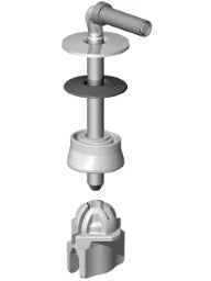 MKW MKW Metallscharnier aus Edelstahl (Paar) für WC-Sitze MIT Deckel – B944-0099