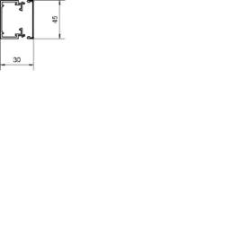 HAGER LF-Kanal halogenfrei LFH 30x45mm vweiß – LFH3004509016