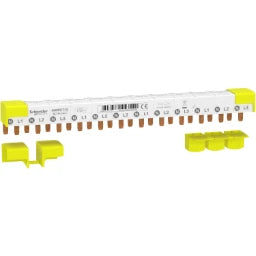 SCHNEIDER ELECTRIC Acti9 Phasenschiene Stift, 3P+N, 9mm-Sti ft-Abstand, 80A, 12 Module, 4-Endkappen – A9XPC712