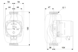 GRUNDFOS Grundfos Hocheffizienz Umwälzpumpe ALPHA1 20-40 N 150 1x230V 50Hz 6H DACH – 99452324