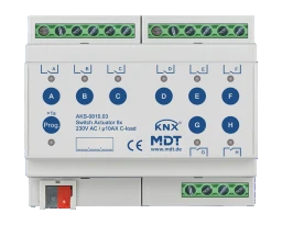 MDT KNX Schaltaktor C-Last 8fach REG – AKS-0810.03