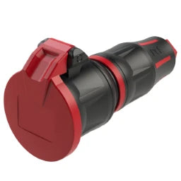 PC ELECTRIC Schutzkontaktkupplung KD nat IP54 rot Serie TopTaurus2 – 25712-SR