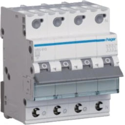 HAGER LS-Schalter 3P+N 6kA B-13A QC 4M – MBS613