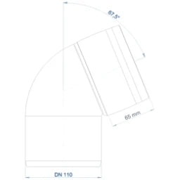 POLOPLAST PO Bogen POLO-KAL XS DN 110/67Grad – 102143