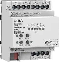 GIRA KNX Secure Standard Schaltaktor 6-fach / Jalousieaktor 3-fach 16 A – 502300