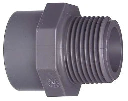 FISCHER GEORG GF Übergangs-Muffennippel PVC-U d 50x6/4" AG – 721910710