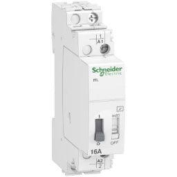 SCHNEIDER ELECTRIC Fernschalter iTL, 1P, 1S, 16A, Spule 110 VDC, 230-240VAC 50/60Hz – A9C30811