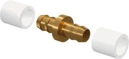 UPONOR Uponor Minitec PE-Xa Kupplung 9,9-9,9 mit zwei PEX-Ringen – 1005264