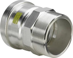 VIEGA Viega Sanpress Inox G XL-Übergangsstück 0211XL (Gas) in d76,1xR2 1/2 Edelstahl – 632 526