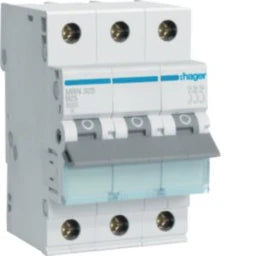 HAGER LS-Schalter 3 polig 6kA B-25A 3M – MBN325