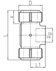 FISCHER GEORG FITTINGS Primofit T-Stück mit IG 2" verzinkt – 775312056