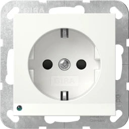 GIRA SCHUKO LED-Leuchte + SH System 55 Reinwe iß – 417003