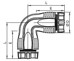 HAWLE Hawle Fit Winkel 90Gr. PE/PE 1"/da32 – 5006051