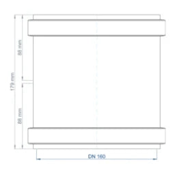 POLOPLAST PO Doppelmuffe POLO-KAL NG DN 160 – 02306
