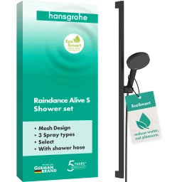 HANSGROHE HG Brauseset Raindance Alive Select S 125 3jet EcoSmart Unica 900mm MSW – 24601670