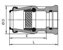 HAWLE Uebergang Iso K 6200 2" (AD 63 mm) – 5005360