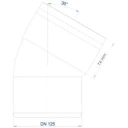 POLOPLAST PO Bogen POLO-KAL XS DN 125/30Grad – 102151