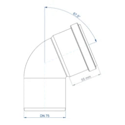 POLOPLAST PO Bogen POLO-KAL NG DN 75/67Grad – 02133