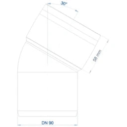POLOPLAST PO Bogen POLO-KAL 3S DN 90/30Grad – 102527