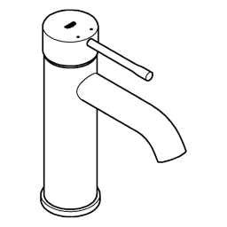 GROHE GROHE Einhand-Waschtischbatterie Essence 24172_1 S-Size glatter Körper chrom – 24 172 001