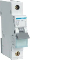 HAGER LS-Schalter 1 polig 6kA B-16A 1M – MBN116