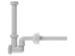 HUTTERER & LECHNER HL135/30 WT-u. Bidet-Siphon DN32x5/4" m. Reinigungseinsatz u. Rosette. Abg.bogen – HL135/30