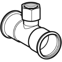 GEBERIT GE Mapress Therm T-Stk. mit Abgang d88,9 x Rp2 x 88,9, NPW – 41334