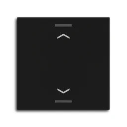 MDT Wippe für KNX Taster Light 55 1-fach, Schwarz matt, Jalousie – BE-TAL55W106.A1