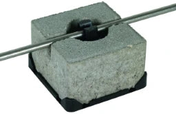 DEHN Dachleitungshalter FB f. Flachdächer m. Betonstein C35/45 m. 1-fach Halter Rd8mm – 253015