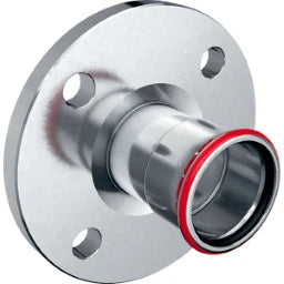 GEBERIT GE Mapress C-Stahl Flansch PN6 Pressmuffe d42mm verzinkt – 23747
