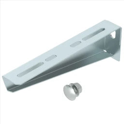 OBO Wand- und Stielausleger mit Befestigungs schraubeM10x25 B210mm Stahl bandverzinkt – 6424732