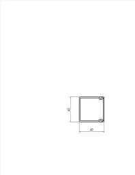 OBO Wand- und Deckenkanal mit Bodenlochung 4 0x40x2000 Polyvinylchlorid reinweiß RAL – 6191126